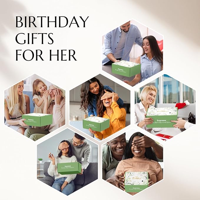 Mug Gift Birthday Gifts Set for Women, Spa Baskets Gift Box Unique Happy Birthday Gifts Ideas for Women Mom Her Friend Sister Wife Daughter Girlfriend Coworker, Ceramic Mug 12 OZ (Blue)
