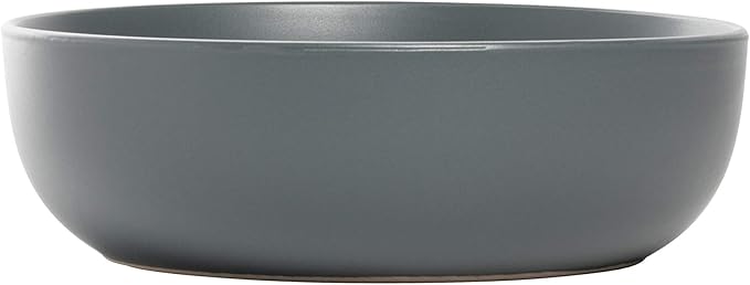 10 Strawberry Street Wazee Matte Coupe Dinnerware, Bowl, Charcoal, Set of 6
