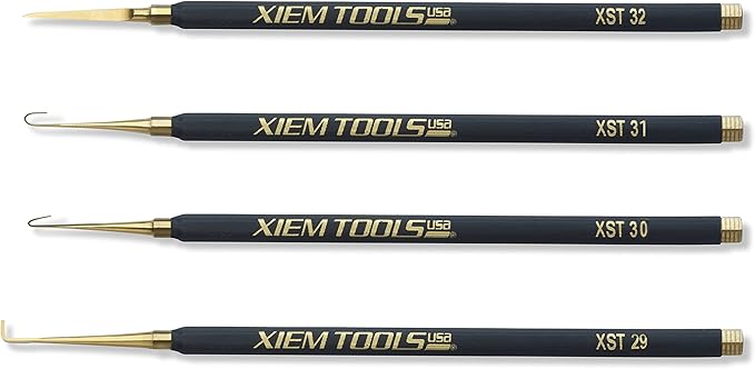 Xiem Tools USA Korean Atelier Detailing Carving Tool Set of 4 (XST33-10407)