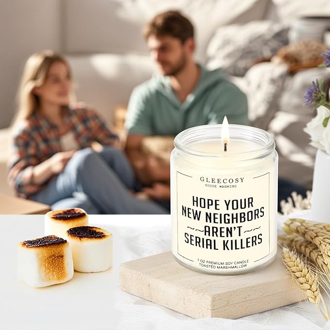 Home Housewarming Scented Candle – Funny New House Warming Gift Ideas for Apartment, Neighbor, Homeowners