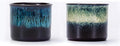 Espresso Cups Set of 2, Ceramic Espresso Cups, Expresso Shots Cups, 2.5oz Tea Cups, Demitasse Cups (2, full magic/full magic blue)