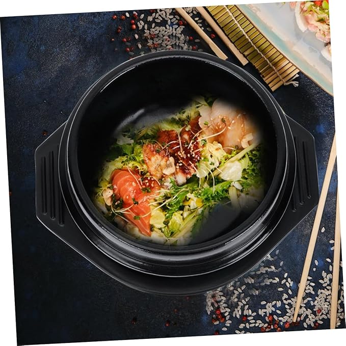 PRETYZOOM Korean Stone Pot Ceramic Bibimbap Pot Cooking Stew Kitchen Cookware Bibimbap