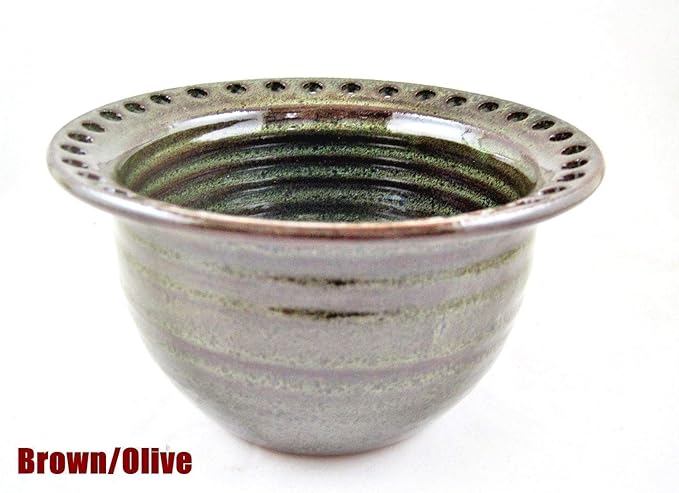 Handmade pottery jewelry holder - Artisan ceramic bowl for rings, earrings, necklaces and more