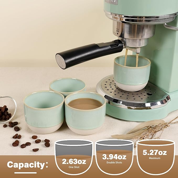 Ceramic Espresso Cups Set of 4,