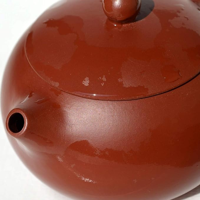 Teapot 8Oz Chinese Zisha Clay Pottery Handmade Xishi Tea Pot Ceramics Red Dahongpao Mud Kettle Spherical Filter