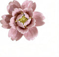 CEUYGT Handmade Ceramic Wall Flower Decor - Peony Home Wall Art, Perfect for Living Room, Bedroom, or Office Decoration Pink Peony 2.75"(Small)