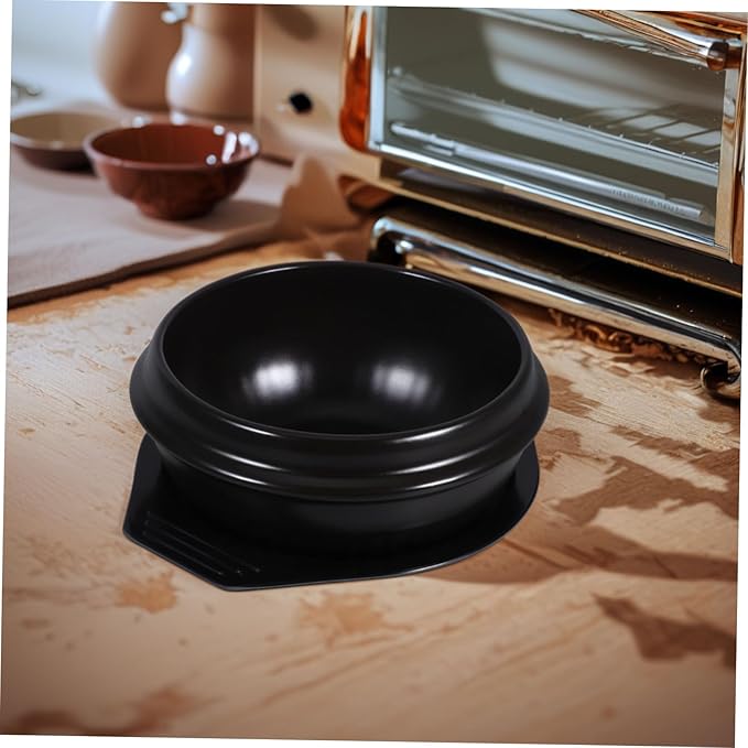 57.2oz Ceramic Korean Stone Pot Soup Cooking Bibimbap Stew Bowl Direct Gas Stove Use