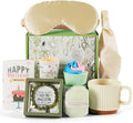 Mug Gift Birthday Gifts Set for Women, Spa Baskets Gift Box Unique Happy Birthday Gifts Ideas for Women Mom Her Friend Sister Wife Daughter Girlfriend Coworker, Ceramic Mug 12 OZ (Off-white)