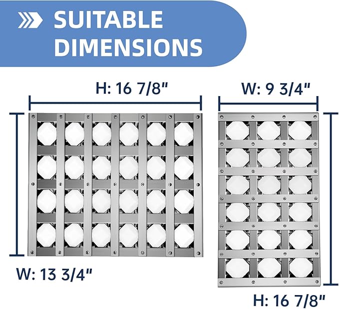 510-1024 and 510-1025 Briquette Tray for Alfresco Grill Parts,Radiant Tray Assembly for Alfresco Artisan ARTP36, AAEP26, AAEP36 with Ceramic Rods
