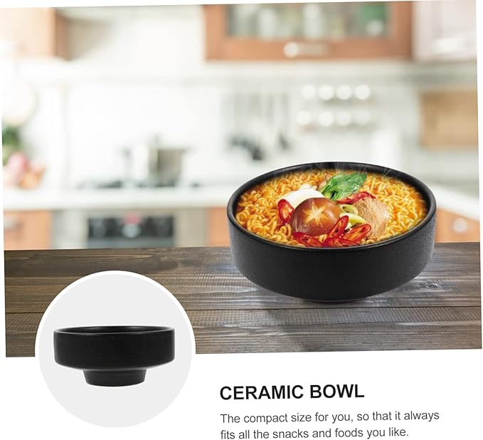 Ciieeo Retro Japanese Frosted Ramen Bowl Soup Bowl for Noodles Instant Noodles Salad Ceramic