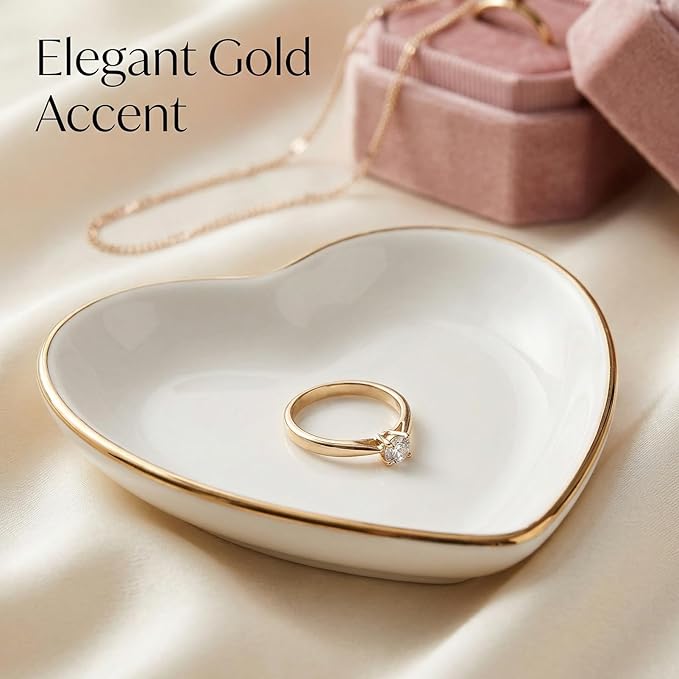 12 Pcs Ceramic Jewelry Tray Set, 4.5in Ring Dish Trinket Dish Organizer, Decorative Soap Dish Vanity Tray for Women Wedding Bridesmaid Birthday Gifts