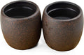 Teacup 2pcs Chinese Clay Genuine Black Sand Heijingan Zisha GongfuTea Cups (Round drum)