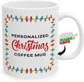 Personalized Christmas Mugs – Custom Photo & Name Holiday Coffee Cup, 11 to 15oz Ceramic Hot Cocoa & Coffee Mug (White, 11oz)