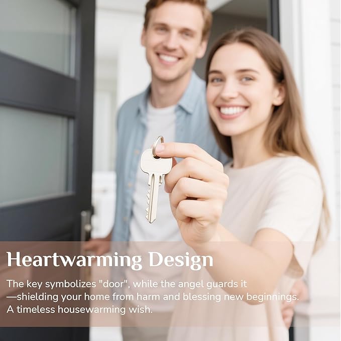 Housewarming Gifts New Home: House Warming Gift for Women Friend Homeowner - Guardian Angel Figurines for New Apartment Party Decorations Entryway Table Decor Ideas