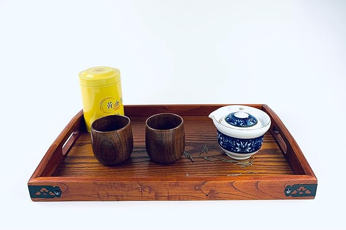 JapanBargain 4079, Wooden Tea Cups Water Coffee Mug Japanese Zen Style Teacups, 4 ounce 120ml, Pack of 6