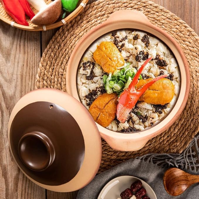 Large Ceramic Bowls, 1 Pc ceramic casserole boiling pot Porcelain Hot Pot Pot korean stone pot Oven enamelware cookware - Soup Pot induction ceramics -20.5X20.5X7CM(20.5X20.5X7CM)