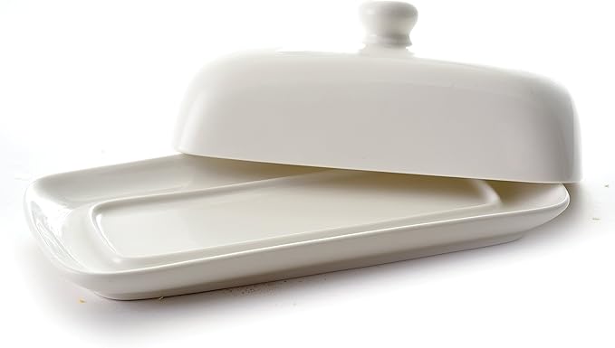 Norpro Porcelain Butter Dish with Lid