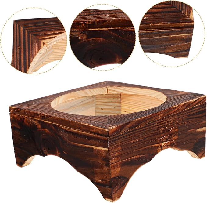 Korean Clay Pot Stand Wooden Pot Rack for Rice Casserole Non-slip Kitchen Decor