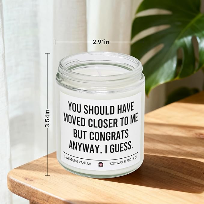 KISSHAKE House Warming Gifts New Home Gift Ideas, Funny Housewarming Gifts New Home Essentials for Women & Men, Unique House Warming Gift Apartment Decor Housewarming Party Decorations, Soy Wax Candle