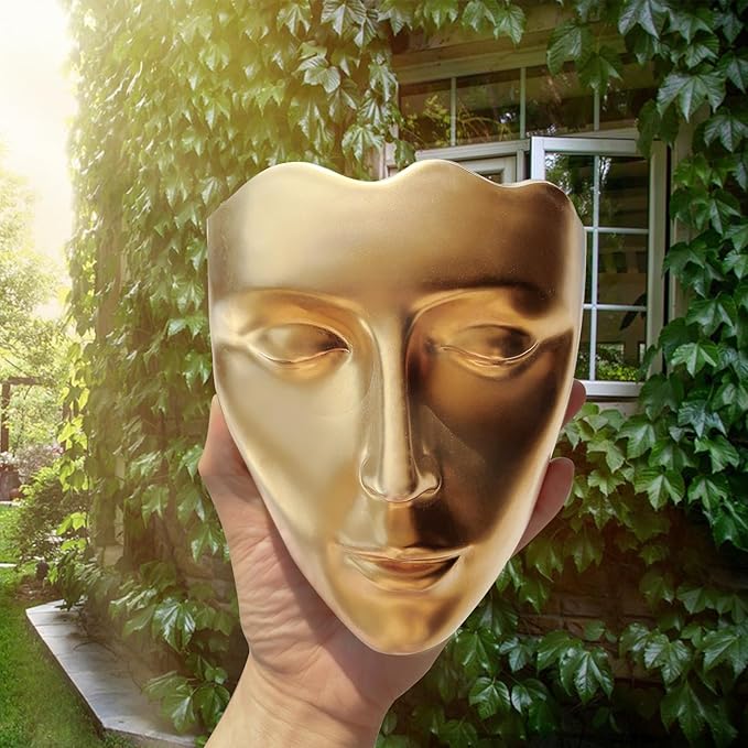 Face Vase,Ceramic Female Form Face Vase,Modern Wall Hanging Plant Pot with Drainage for Home Centerpieces, Office Outdoor Hanging Decor