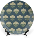Hydrangea Indigo Floral in Navy Blue Vintage Plates of 6", 7", 8", 10", Custom Christmas Design Design Collector Plates, Customize Gifts, Wall Club Decorations Table, with Display Stand And Hook Up