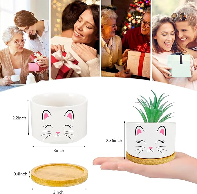 Window Garden Cat Planter Pots,Cat Loves Gifts for Women/Men/Housewarming/Wedding/Festival Birthday Gifts Planter Pots,Outdoors/Indoors,Window Decor,Garden Decor,Yard Decor,Home Decor,Office