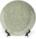 Custom Gifts Fashion Plates, Sage Green Navy Cheetah Leopard Animal Print Ceramic Dinner Plates Festival Including Bracket And Special Hook, Antique Decor for Home Club Display, 6", 7", 8", 10"