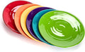 11-Inch Melamine Plates (Set of 6) - Unbreakable and Reusable Plastic Dinnerware with Ceramic Feel, Stackable and Dishwasher-Safe - Versatile for All Meals (Multicolor)