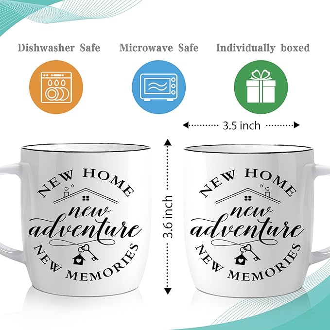 New Home House Warming Gifts, New Home Gift Ideas for Women Men Couple, Housewarming Closing Unique Gift for House Buyers, First Apartment Essentials Ceramic Coffee Mug13oz Est -67