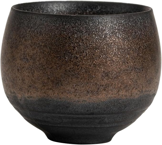 Japanese Tea Cups, Handmade Stone Pottery Tea Cup Wabi Aesthetics Ceramic Matcha Mug Yunomi for Coffee and Tea C 1 Pc