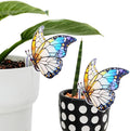 Butterfly Gifts for Women, 2Pcs Hanging Plant Planter for Indoor Outdoor Garden, Mothers Day Birthday Gifts for Mom Grandma from Daughter Son, Bird Lover Plant Pots Accessories