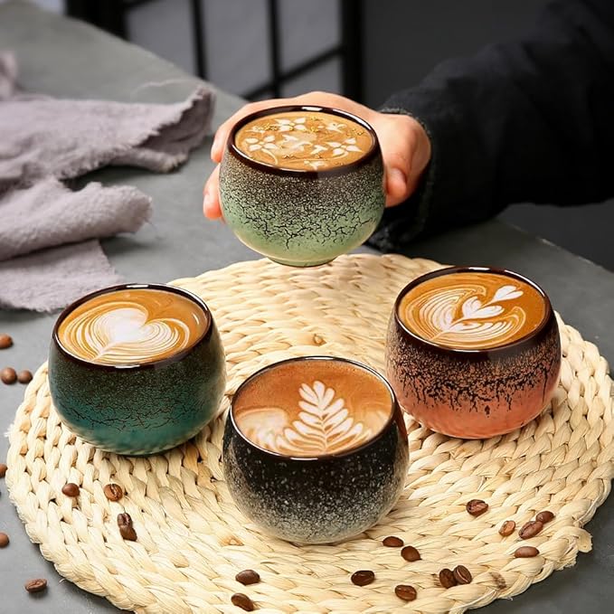 espresso cups set of 4 ceramic espresso cups espresso cup set small coffee cups