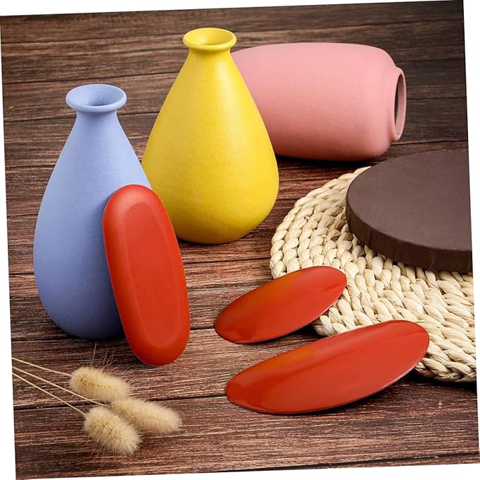 SHINEOFI 1Set Sculptural Clay Tool with Red Silicone Ribs for Pottery and Carving Small DIY Sculpture Carving Kit for Beginners and Artists