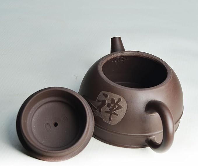 Yixing Clay Teapot 10oz Zisha Tea Pot Chinese Dragon Kungfu Tea Set Kettle (Clay purple 10oz)