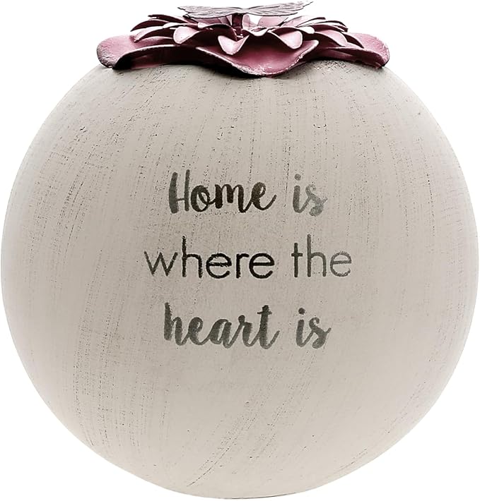 Pavilion Gift Company - 5” Home Terracotta Candle Holder, Tealight Candle Holder Home Decor, House Warming Presents for New Home, New Apartment Gifts for Women, 1 Count, White/Pink