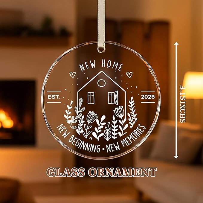 New House Ornament, Housewarming Gift, Our New Home Christmas, Home Keepsake, Realtor Closing Gift, Home Owners, Home Sweet Home, Ornament for New House