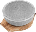STOBAZA 1 Set Korean Stone Bowl Bibimbap Bowl for Cooking Unglazed Stone Pot with Tray for Korean Cuisine Daily Use and Healthy Meals