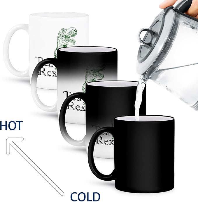 3dRose mug_193320_3 Tea Rex Magic Transforming Mug, 11-Ounce