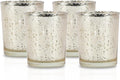 Li'Shay Gold Spot Plated Glass Candle Holder for Votive - Set of 4