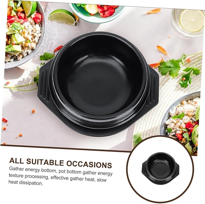 PRETYZOOM Korean Stone Pot Ceramic Bibimbap Pot Cooking Stew Kitchen Cookware Bibimbap