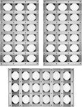 510-1025 Briquette Tray for Alfresco Grill Parts,3 Pack Radiant Tray Assembly for Alfresco Artisan with Ceramic Rods