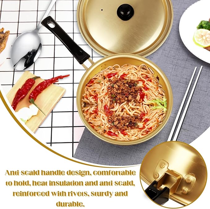 Korean Ramen Pot, Ramen Korean Cooking Pot, Aluminum Noodle Pot For Kitchen Cookware For Kitchen Cookware