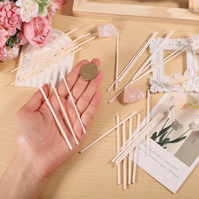 beinkmake 15Pcs 2mm 2.5mm 3mm Reusable Hanging Burning Rods 3.94in Porcelain Bead Jewelry Pendant Burn Sticks Ceramic Rods Kiln Hanging Burning Rod Fires Clay Pottery Tools for DIY Crafts