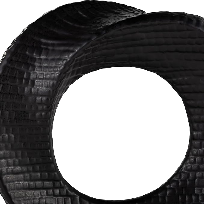 Decorative Home Decor Sculpture – Bathroom Accessory, Office and Room Decor Statement Piece – Modern Statue Accent for Living Room Decor, Bookself, Coffee Table or Artful Ornaments – 10" Black