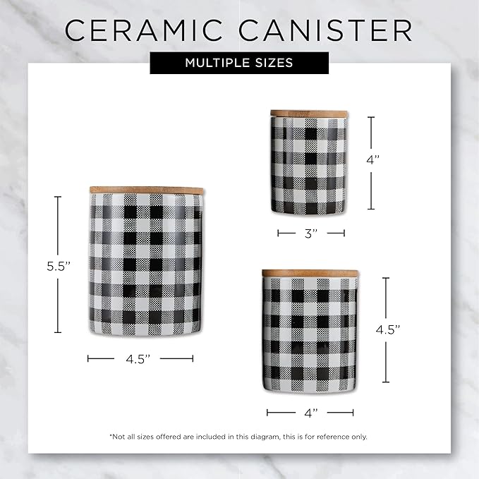 DII Kitchen Accessories Retro Collection Ceramics, Canister Set, Cinnamon, 3 Piece