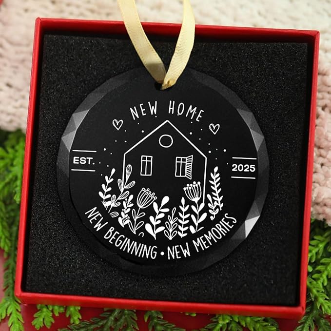 New House Ornament, Housewarming Gift, Our New Home Christmas, Home Keepsake, Realtor Closing Gift, Home Owners, Home Sweet Home, Ornament for New House