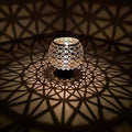 OShadow Candle Holder (shadow caster UNIQUE Patterns)- moroccan candle holders for centerpiece table decorations & candelabra - lantern candle sticks holder - taper candle holder DECORATIVE gold decor