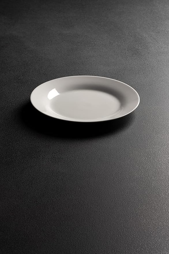 10 Strawberry Street 7.5" Catering Round Salad/Dessert Plate, Set of 12,White