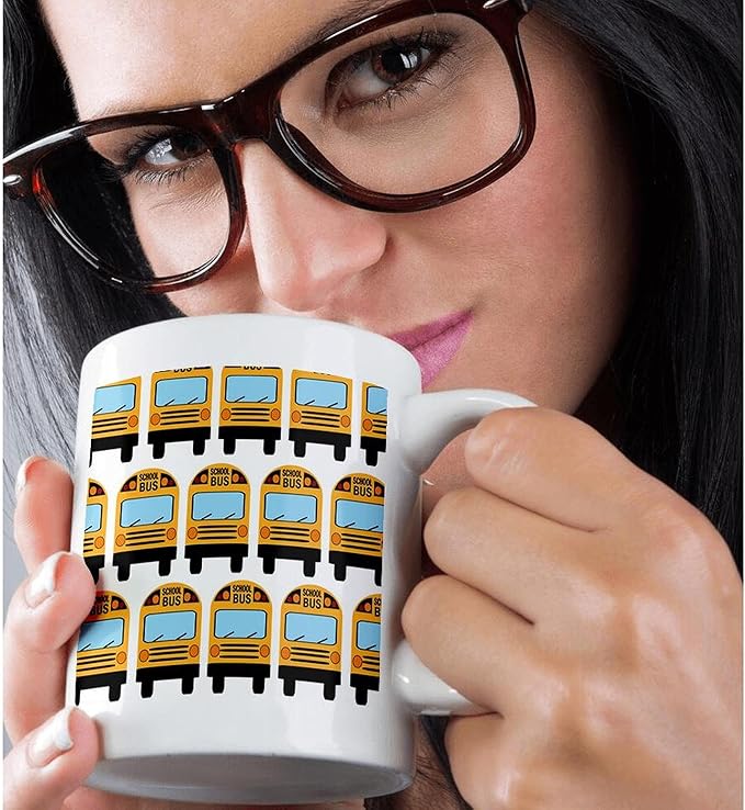 3dRose School Bus 11oz Magic Transforming Mug