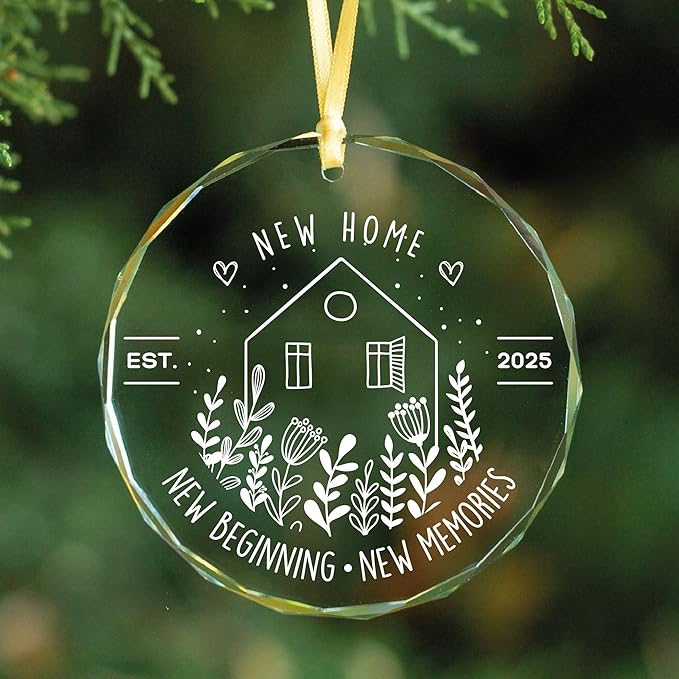 New House Ornament, Housewarming Gift, Our New Home Christmas, Home Keepsake, Realtor Closing Gift, Home Owners, Home Sweet Home, Ornament for New House